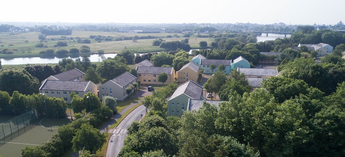 corrib village aerial